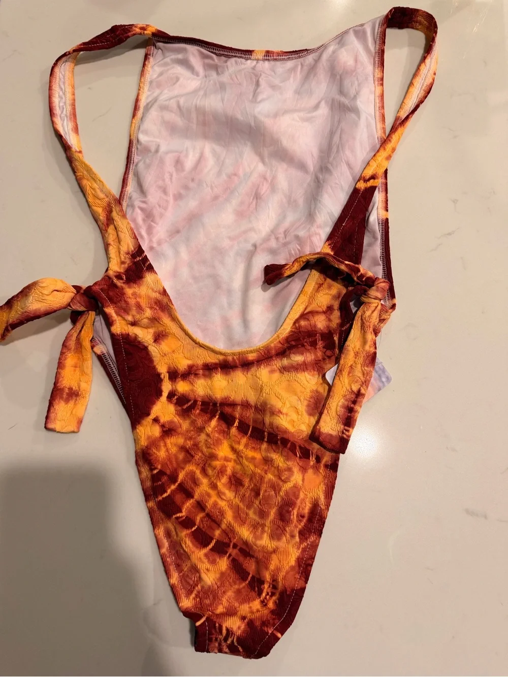 free-est Pamela Tie-Dye One-Piece Swimsuit Sz L